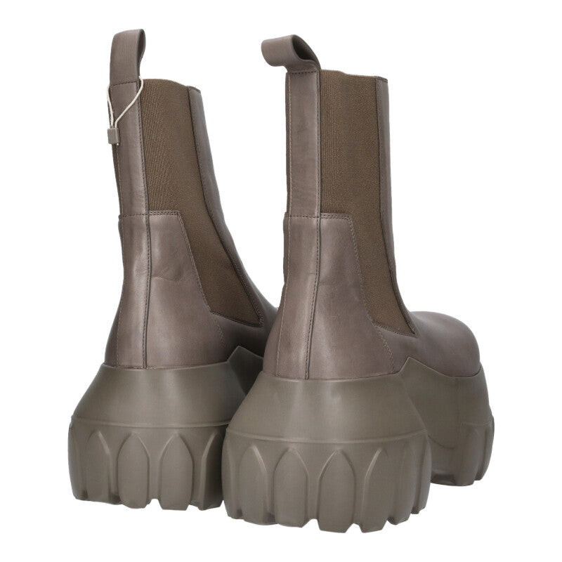 Rick Owens BEATLE MEGA TRACTOR Boots Gray Size 6.5