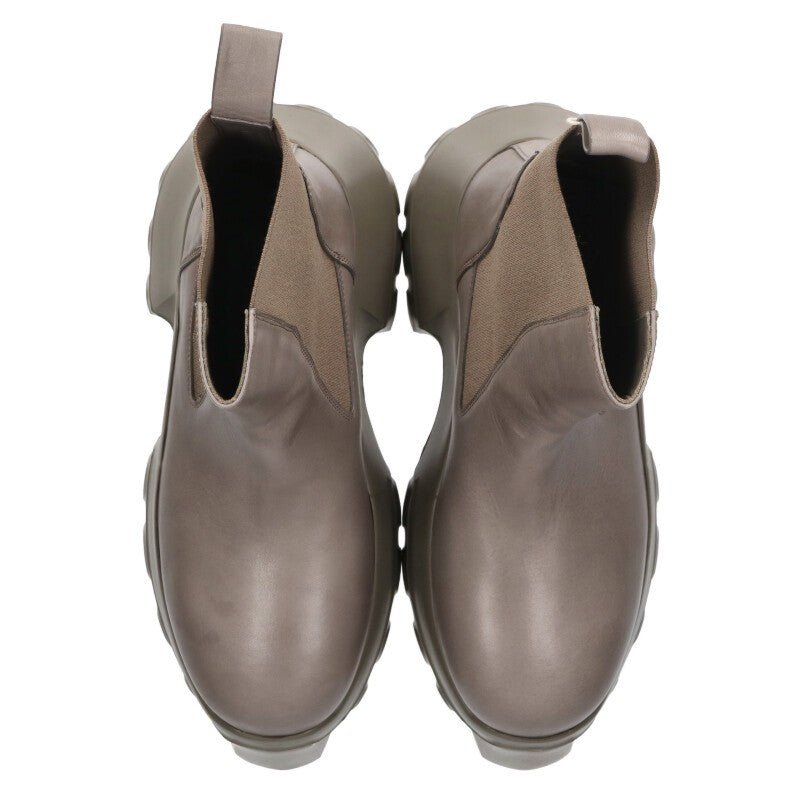 Rick Owens BEATLE MEGA TRACTOR Boots Gray Size 6.5