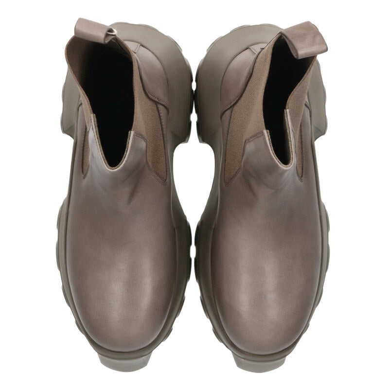 Rick Owens BEATLE MEGA TRACTOR Boots Gray Size 6