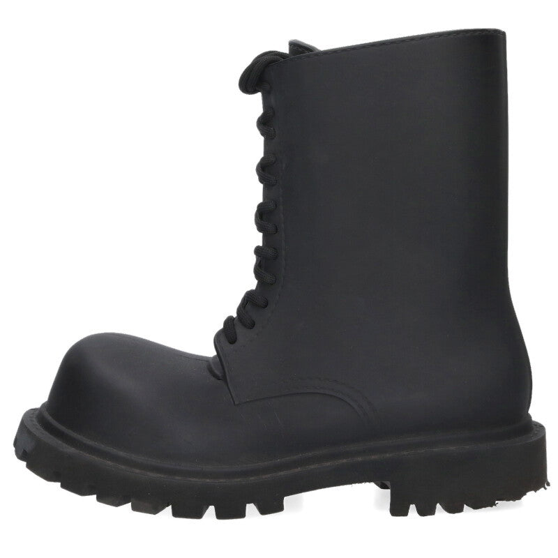 BALENCIAGA Steroid Lace-up Boots Black Size 15