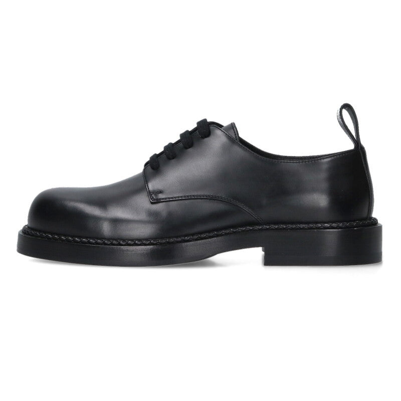 BOTTEGA VENETA Lace-Up Leather Boots Black Size 7.5