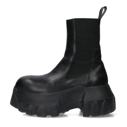 Rick Owens Beatle Mega Tractor Leather Boots Black Size 6.5