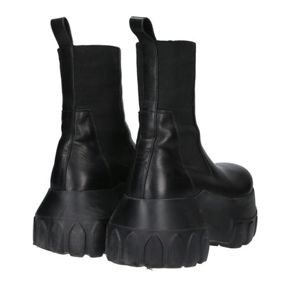Rick Owens Beatle Mega Tractor Leather Boots Black Size 6.5
