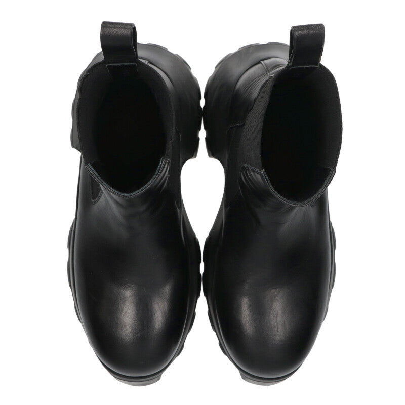 Rick Owens Beatle Mega Tractor Leather Boots Black Size 6.5