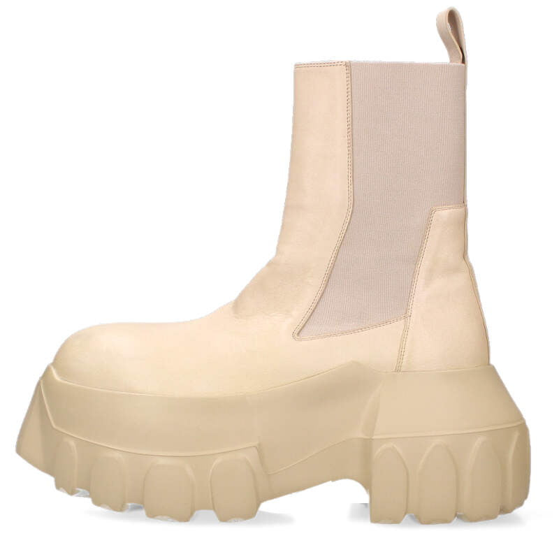 Rick Owens BEATLE MEGA TRACTOR Leather Boots Light Size 7.5