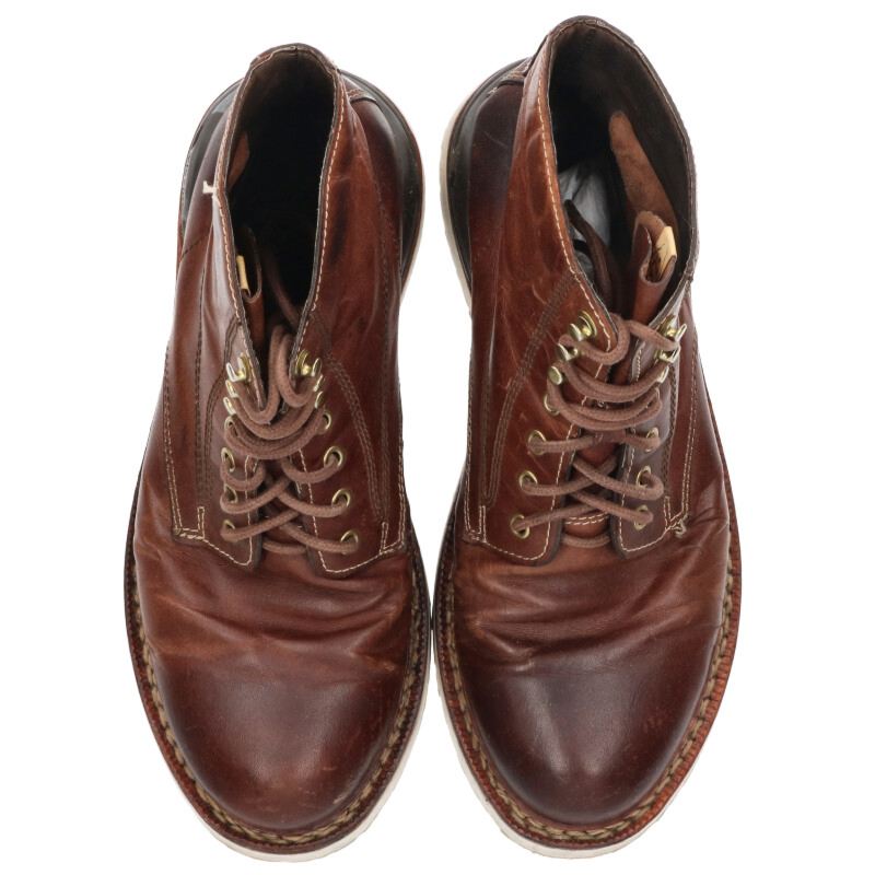 VISVIM Virgil Leather Boots Brown Size 8