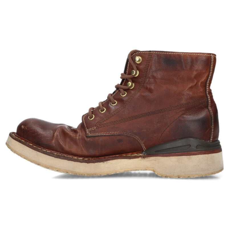VISVIM Virgil Leather Boots Brown Size 8