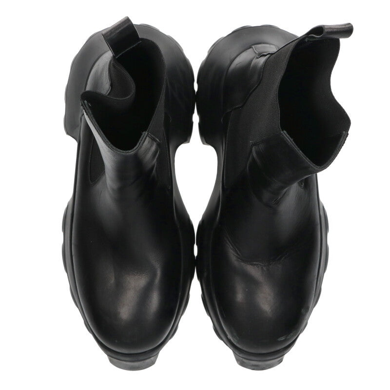 Rick Owens Beatle Mega Tractor Leather Boots Size 8.5