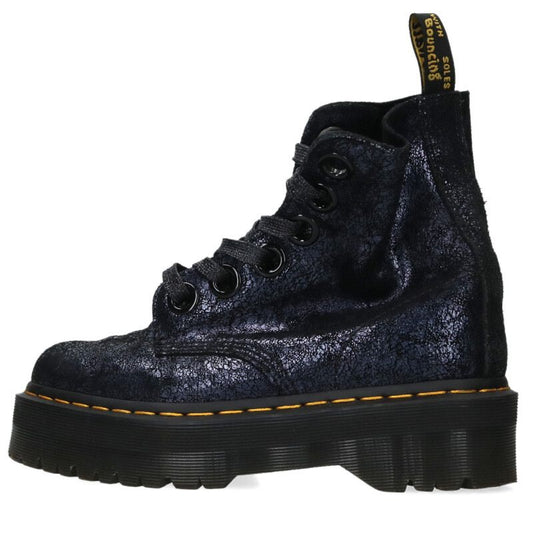 Dr.Martens MOLLY Crackle Finish Platform Boots Size 6.5