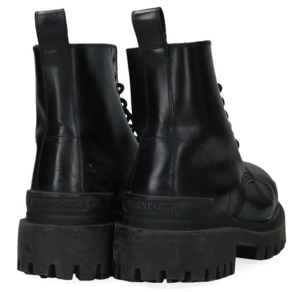 BALENCIAGA Strike Leather Boots Black Size 9.5