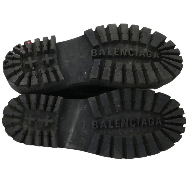 BALENCIAGA Strike Leather Boots Black Size 9.5