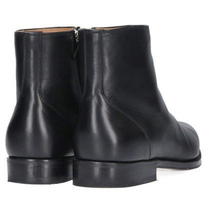 F.LLI Giacometti Black Side Zip Leather Boots Size 7.5