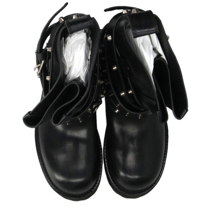 BALENCIAGA Venom City Bootie Worn Calf Leather Size 7.5
