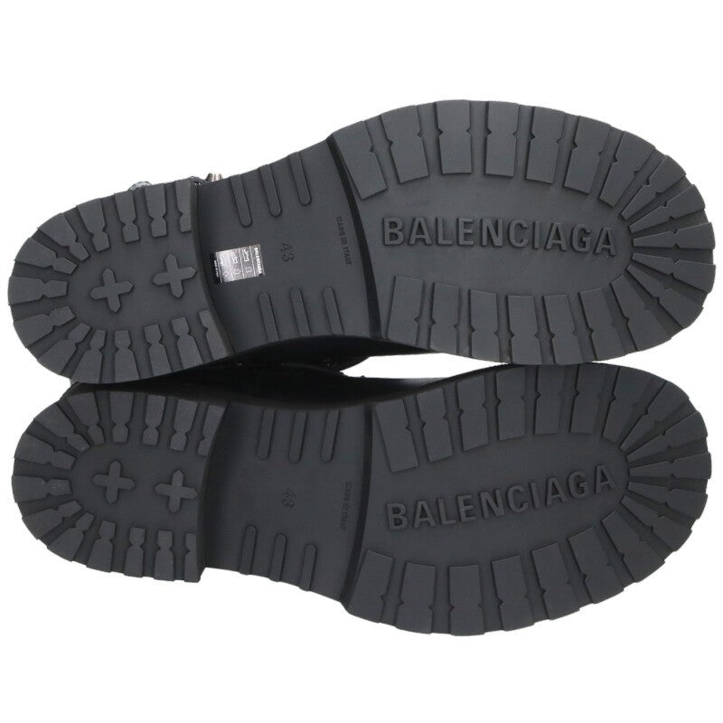 BALENCIAGA Venom City Bootie Worn Calf Leather Size 9.5