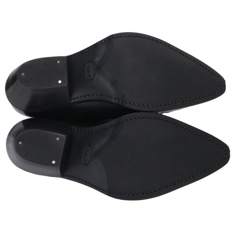OUR LEGACY Western Leather Boots Black Size 10.5