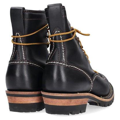 WESCO Jobmaster Leather Work Boots Black/Yellow Size 9E
