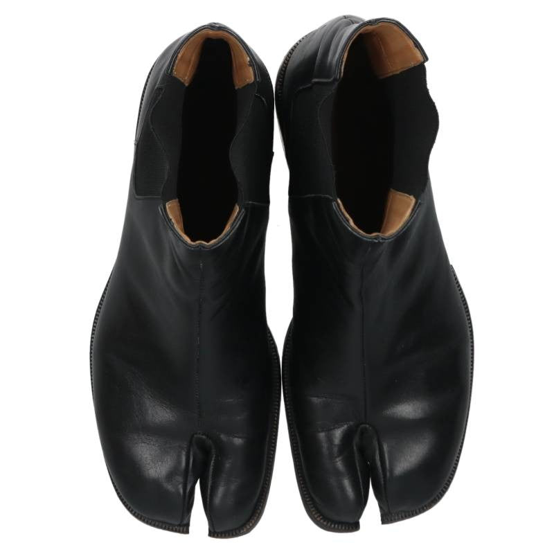 Maison Margiela Side Gore Leather Tabi Boots Black Size EU 43