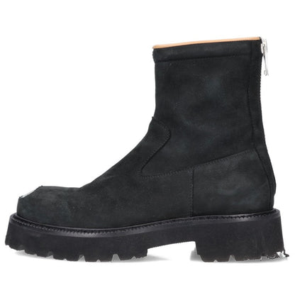 MM6 Distressed Toe High-Top Boots Black Size 8.5