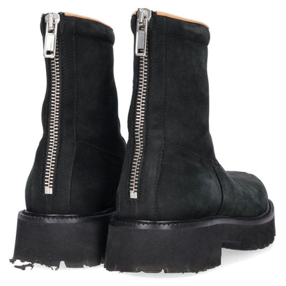 MM6 Distressed Toe High-Top Boots Black Size 8.5