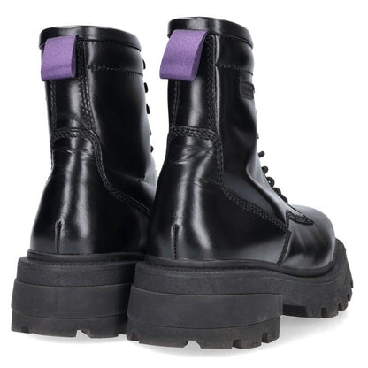 Eytys Michigan Lace-Up Leather Boots Black Size 7.5