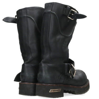 BALENCIAGA Venom Leather Long Boots Black Size EU 42