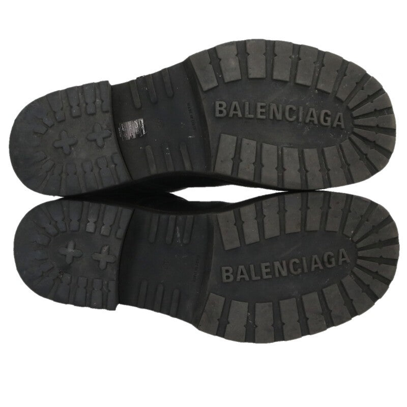 BALENCIAGA Venom Leather Long Boots Black Size EU 42