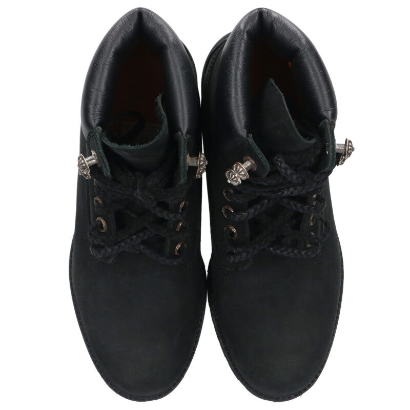 Chrome Hearts Dagger Cross Premium Boots Black Size 8.5M