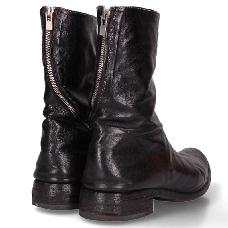 CAROL CHRISTIAN POELL Diagonal Zip Boots Black Size 13