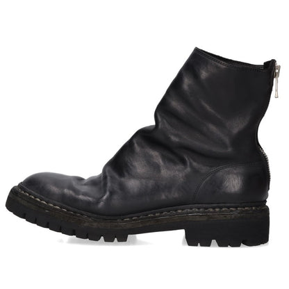 GUIDI Horse Leather Back Zip Boots Black Size 8.5
