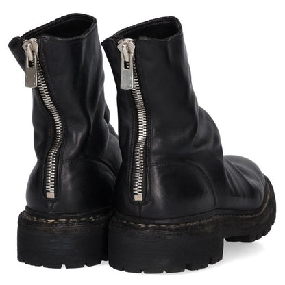 GUIDI Horse Leather Back Zip Boots Black Size 8.5