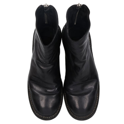 GUIDI Horse Leather Back Zip Boots Black Size 8.5
