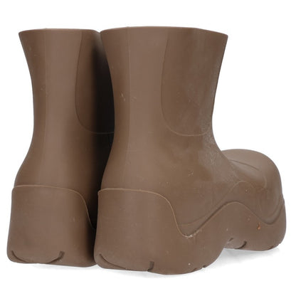 BOTTEGA VENETA Puddle Rubber Rain Boots Brown Size 8.5
