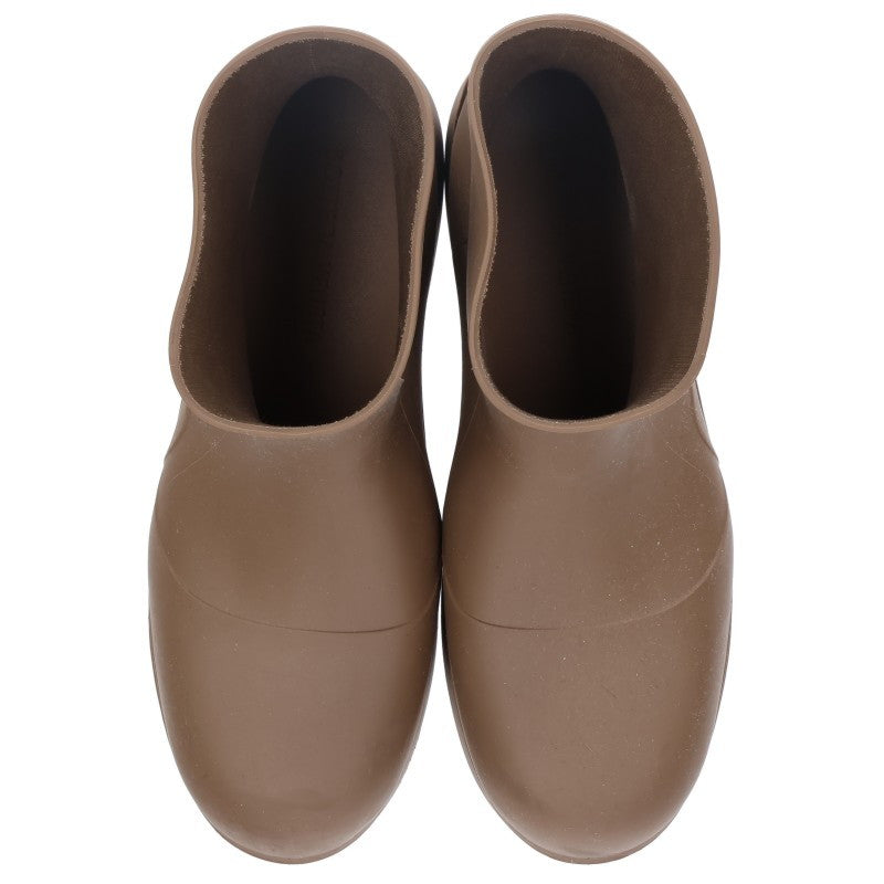 BOTTEGA VENETA Puddle Rubber Rain Boots Brown Size 8.5