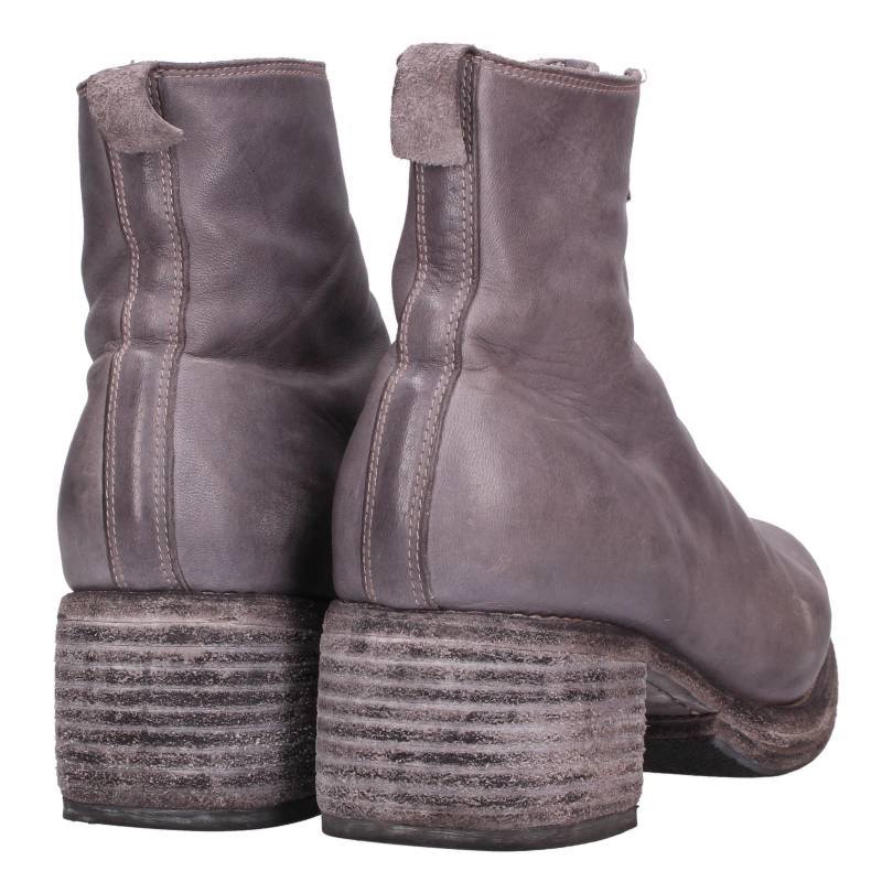 GUIDI Double Sole One Piece Front Zip Short Boots Size 6.5