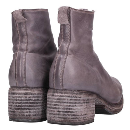 GUIDI Double Sole One Piece Front Zip Short Boots Size 6.5