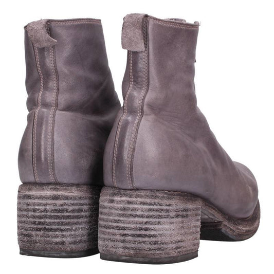 GUIDI Double Sole One Piece Front Zip Short Boots Size 6.5