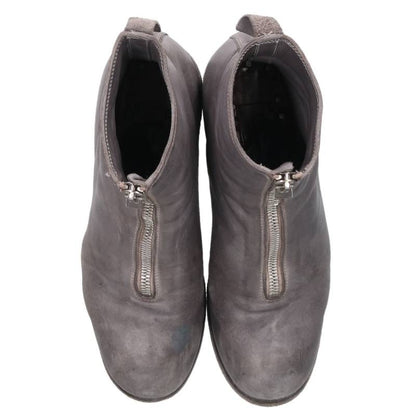 GUIDI Double Sole One Piece Front Zip Short Boots Size 6.5
