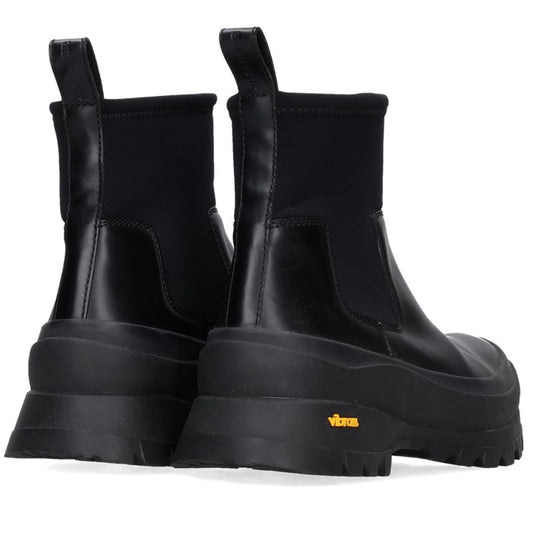 JILSANDER Vibram Sole Leather Chelsea Boots Black Size EU 42