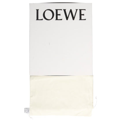 LOEWE CAMPO Calfskin Leather Biker Boots Black Size EU 41