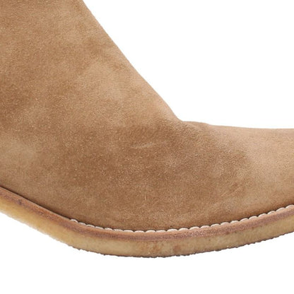 AMIRI Crepe Pointy Toe Chelsea Boots Beige Size EU 42