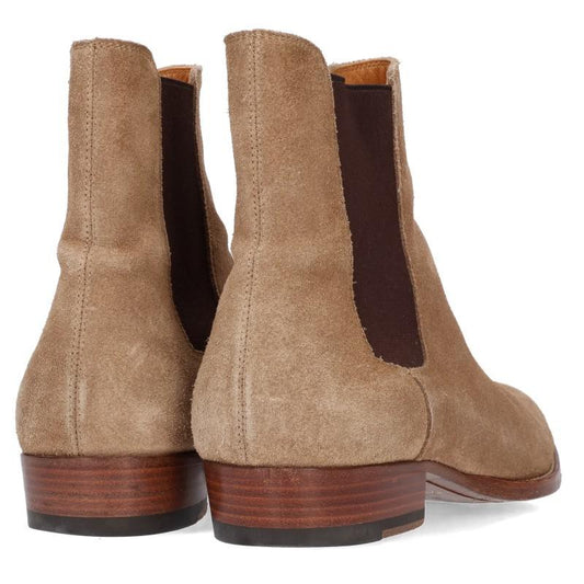 SAINT LAURENT PARIS Suede Chelsea Boots Brown Size EU 40