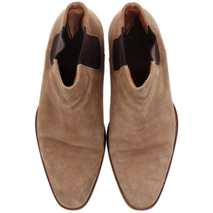 SAINT LAURENT PARIS Suede Chelsea Boots Brown Size EU 40
