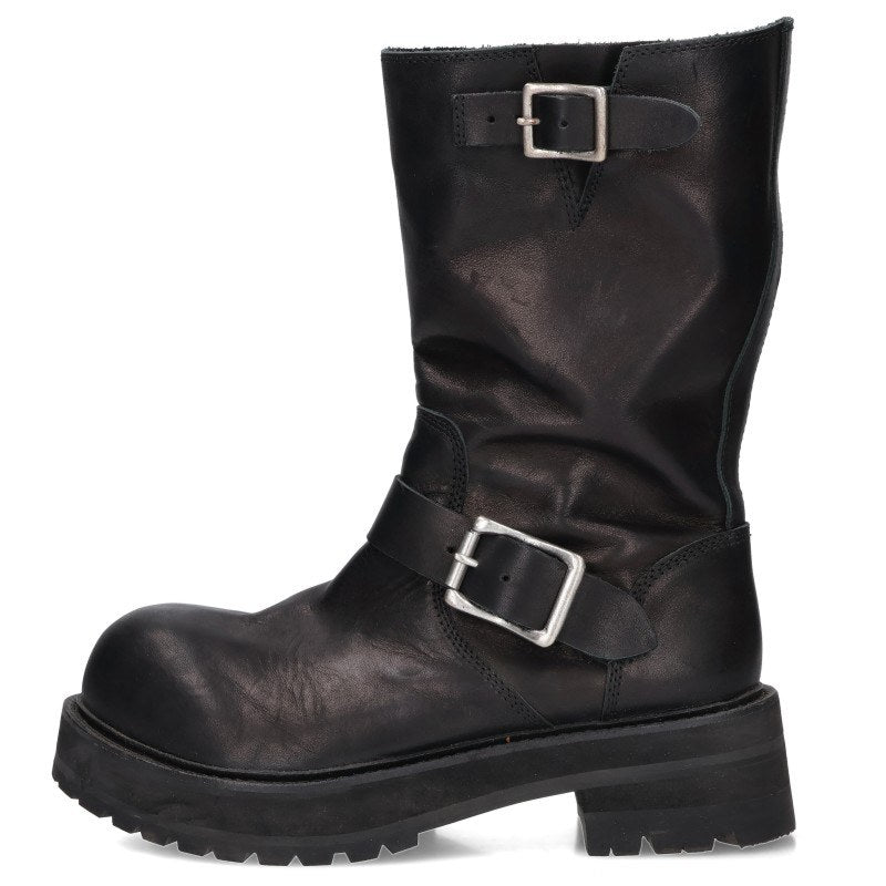 FILTH Nero Gear Leather Engineer Boots Black Size EU 42