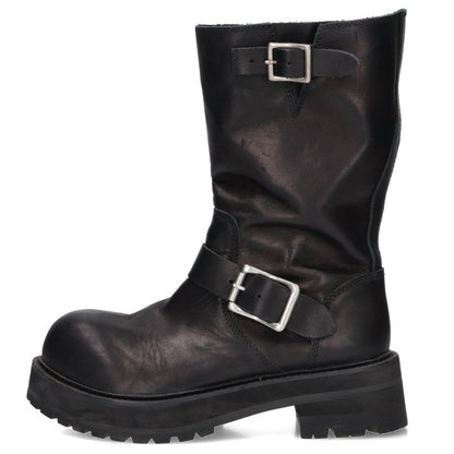 FILTH Nero Gear Leather Engineer Boots Black Size EU 42