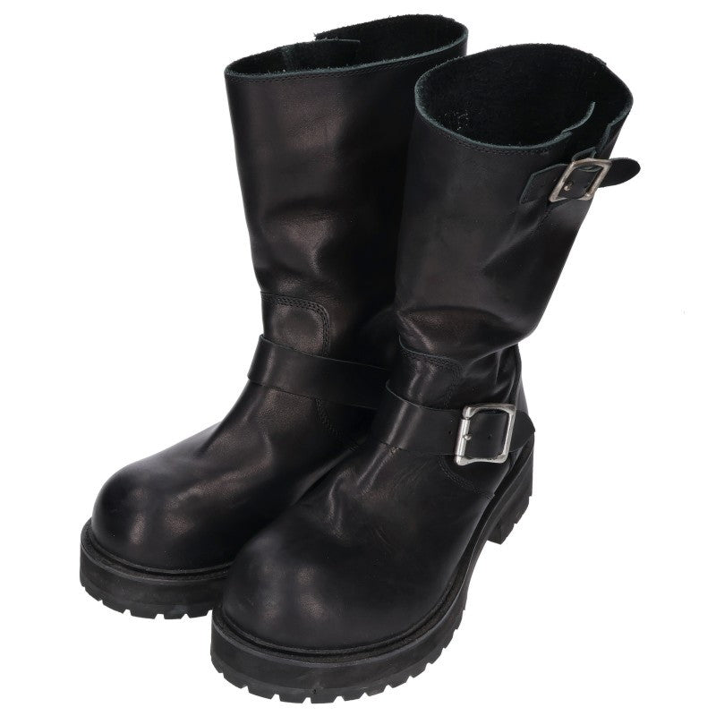 FILTH Nero Gear Leather Engineer Boots Black Size EU 42