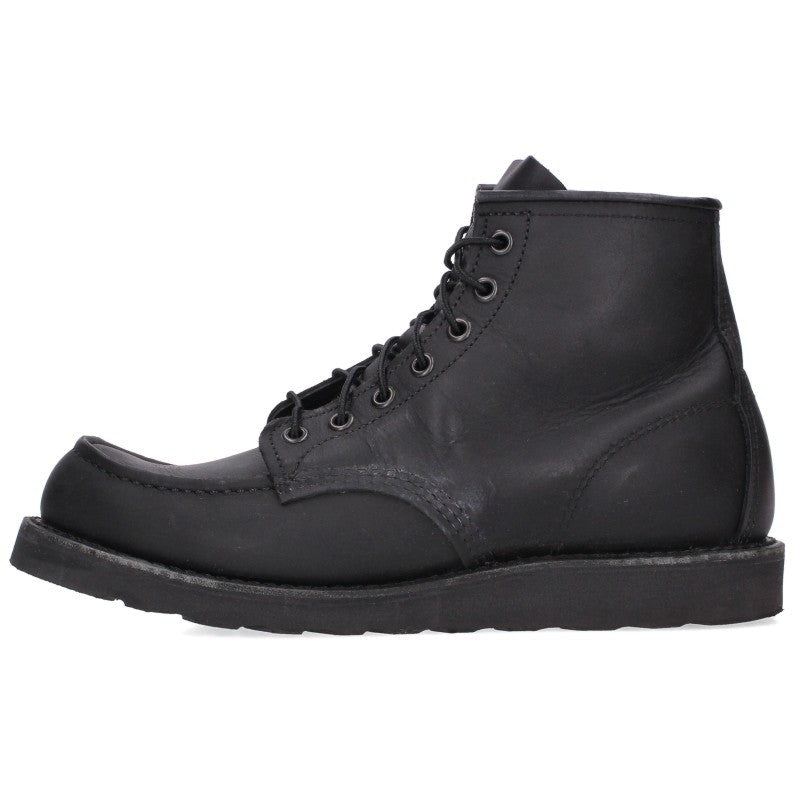RED WING 6-inch Classic Moc Boots Black Size 26.5cm