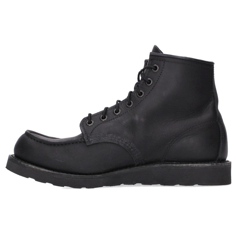 RED WING 6-inch Classic Moc Boots Black Size 26.5cm