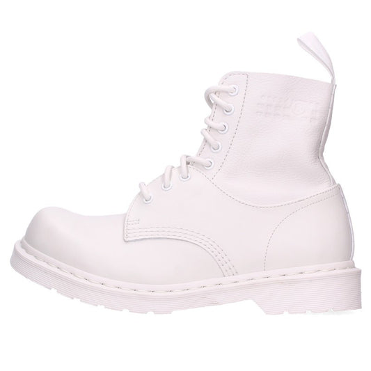 MM6 Dr. Martens 1460 Twist Lace-Up Boots White Size UK8
