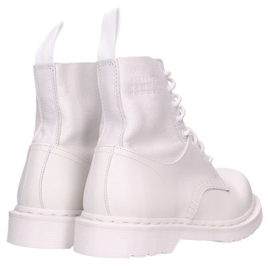 MM6 Dr. Martens 1460 Twist Lace-Up Boots White Size UK8