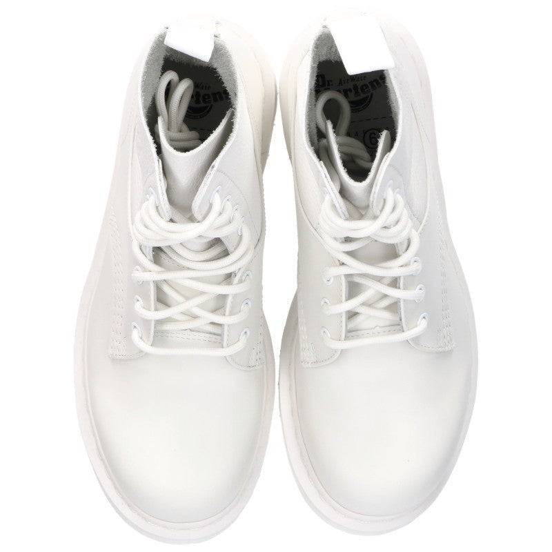 MM6 Dr. Martens 1460 Twist Lace-Up Boots White Size UK8